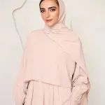 BEIGE CREPE DRESSY ISDAL