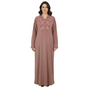 Luxury Sky Blue Velvet Abaya with Delicate Embroidery – Soft, Elegant & Stylish