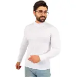 Men’s White Half Neck
