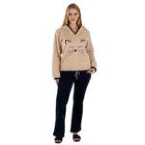 ✨ Cozy Winter Melton Pajama Set – Soft Fur Fabric