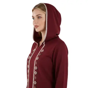 Women’s Soft Velvet Long Night Dress – Lavender Purple