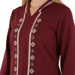 Women’s Soft Velvet Long Night Dress – Lavender Purple