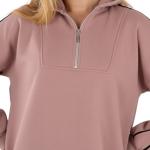 Women’s Casual Zip-Neck Dress – Comfortable & Stylish