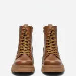Boots leather with diamonds on the side – B-50
