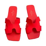 H-Cut Leather Slides SF-66