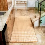 square velvet light brown corridor floor carpet