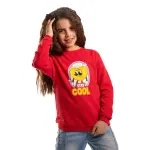 RED Sweatshirt with “ Stay cool ” Print 💗😎