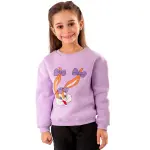 Purple Sweatshirt with "Bugs bunny girl" Print 💜🐰