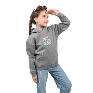 Grey Hoodie with “Nice Going” Print 💝