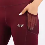 Pocket Flex Capri Bordeaux Leggings