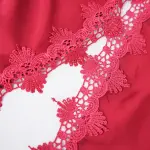 Satin Floral Lace Dress Mini Slip Nightwear