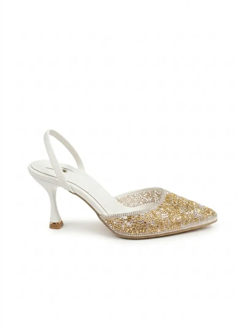 Shimmer Heels with Statement Heel C-93