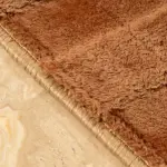square velvet light brown carpet