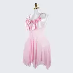 Plus Size Open Bust Adjustable Bow Spaghetti Strap Dress