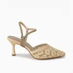 Elegant Lace Ankle Strap Heel C-80