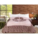 Light Blanket Printed French Design (Brown), 1.7KG