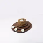 Handmade Layered Wooden Candle Holder – Natural Elegance for Every Corner