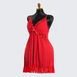 Lace V Neck Nightwear Spaghetti Strap Babydoll