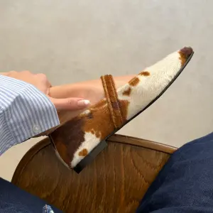 Cow Animal Print Ballet Flats