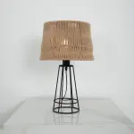 Burlap Table Lamp