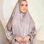 BLUSH PINK SATIN MALHAFA ISDAL