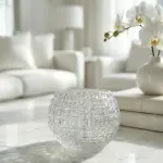 Ribbed Glass Tea-Light Holder