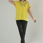 Multi-color Summer Printed Pants Pajama