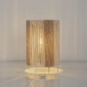 Makrami Boho Table Lamp 039