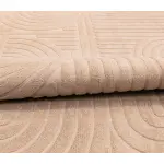Elite Jacquard Corridor Carpet Modern Pattern (Beige)