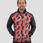 Men's Printed Red Jacket