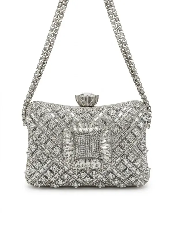 Geometrically Encrusted Crystal Evening Bag VS-68
