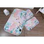 Flamingo Garden Digital Bathroom Set Non Slip 3 Piece