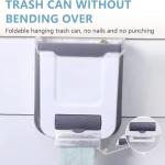 سلة مهملات بلاستيكية صغيرة قابله للطي