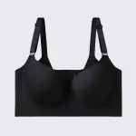 Seamless Deep V Memory Underwire Push Up Bra Plus Size Shaping Bralette