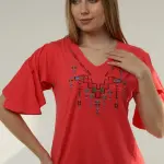 Multi-colors Summer Printed T shirt Pajama