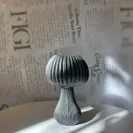 Ribbed Mushroom vase