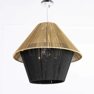 Macrame ceiling lamp-40cm
