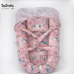 طقم بيبي نيست جوانب ، سرير محمول بيد مع ناموسية ومخدة ، وجانب قابل للفك والتوسيع ، ماي فيرست بيبي الوان متعددة