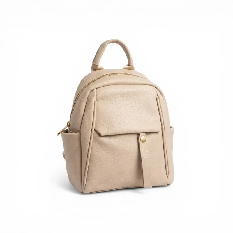 "Sienna" Grained Leather Backpack BA-72