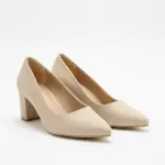 Leather Sandal Thick Heel-R-800