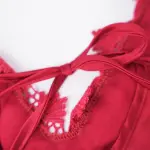 Satin Floral Lace Dress Mini Slip Nightwear