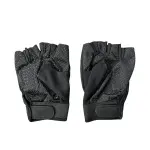 md stay fit Sports Fingerless Gloves with Protective Padding, Nylon Material