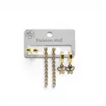 Sparkling Butterfly Touch Earring Set EA-224