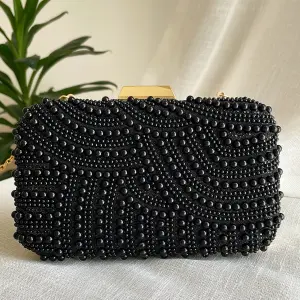 Black Mother Of Pearls Clutch