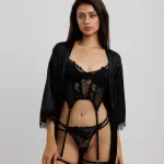 Lace Corset and Panty Outfits garter