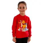 RED Sweatshirt with “ Pooh group ” Print 😎💗