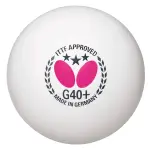 MD STAY FIT Butterfly Table Tennis Balls Set (3 Stars) - 3 Pieces - High Professional Quality - Durable Ping Pong Balls for Super Speed and Spin - White Color