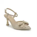 Pearl Bow Shimmer Heels C-95