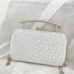 Silver Château Clutch