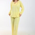 Elegant Cotton Pajama Set – Embroidered Details for Restful Nights